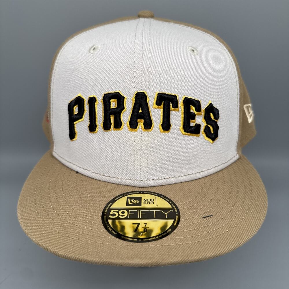 New Era 59FIFTY Fitted Hat Pittsburgh Pirates Stadium Side Patch Men's‎ Sz 7-7/8